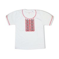 Detské tričko výšivka krížik červené KR-152